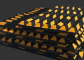 Topes para estacionamiento de hule