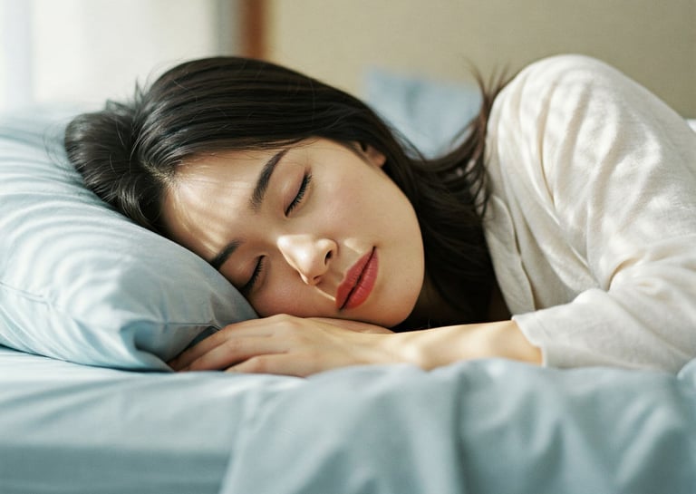 Mujer durmiendo profundamente