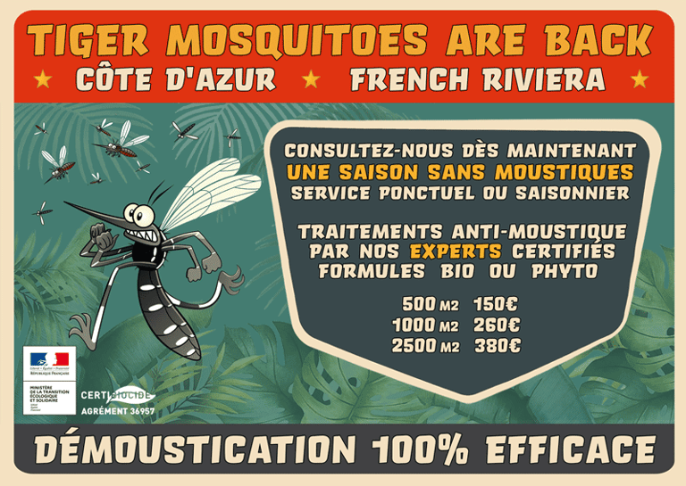 Tarifs démoustication à Nice