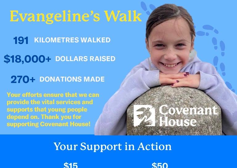 Covenant House Toronto Impact Statement, EvangelineWalks, Evangeline Link, Covenant House, Charity