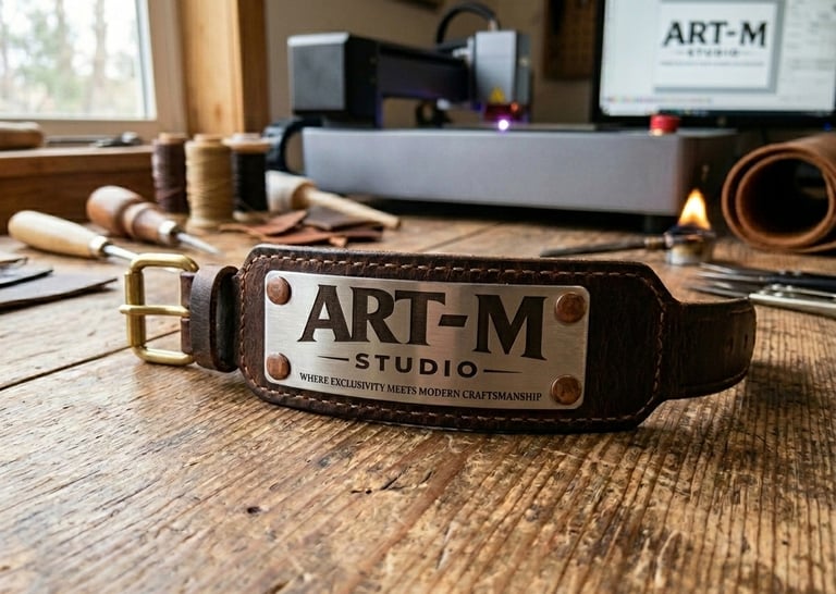 leather bracelet with logo