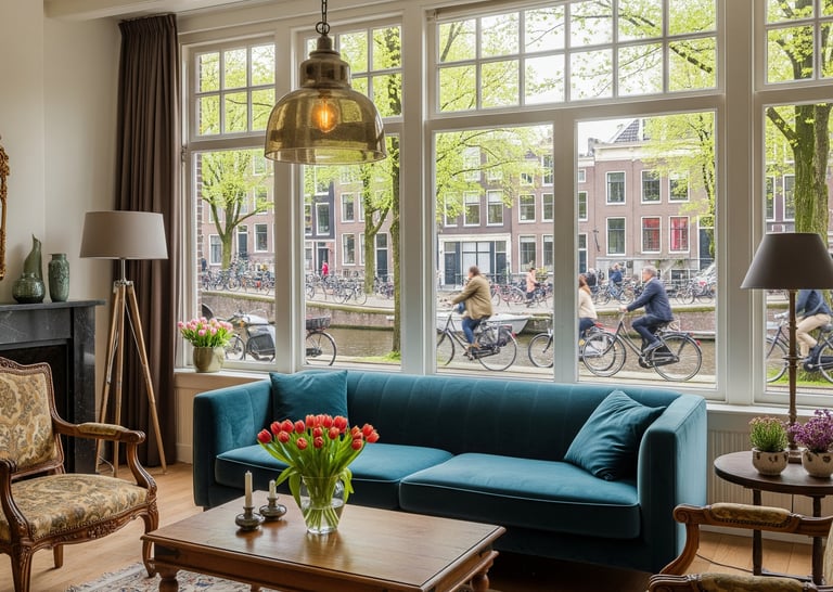an apartment for rent in Amsterdam for expatriates, relocation services