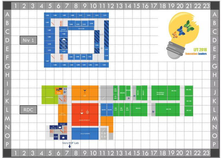 carte d'orientation pour le jeu EDF