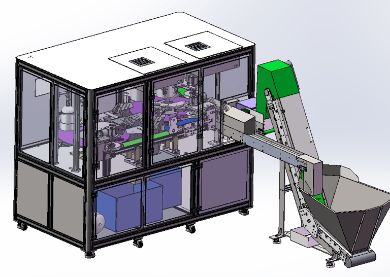 AI Enabled Defect Detection System with Auto loader for O-Ring surface defect recognition & manage
