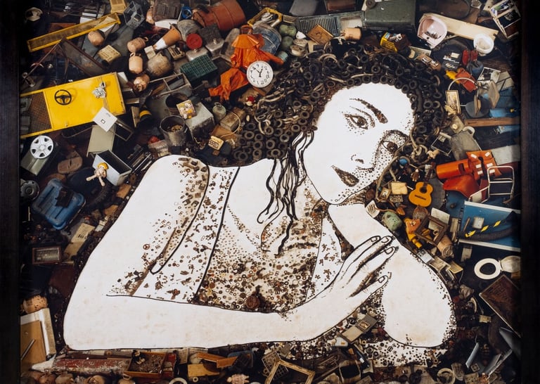 Muniz trabalhou com catadores no maior aterro sanitário do mundo, o Jardim Gramacho,  RJ