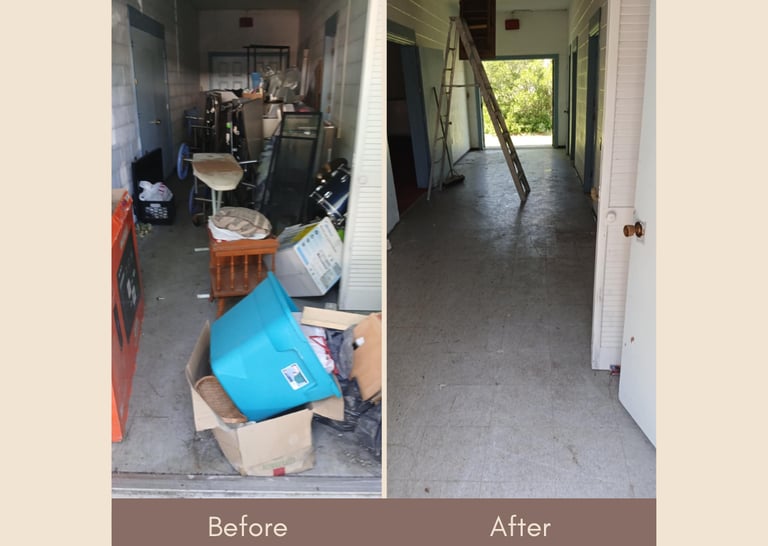 Before and after junk removal