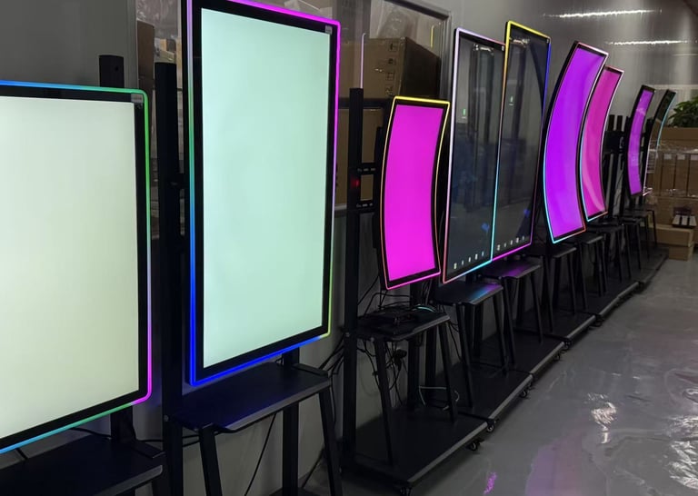 high Resolution Options for 4k c curved touch screen