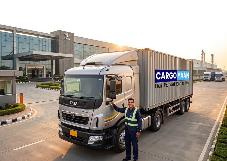 Shows a real, experienced person responsible for the cargo, grounded in a specific industrial locati