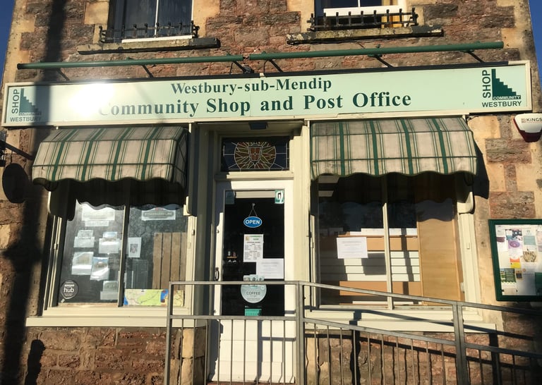 Westbury-sub-Mendip shop front