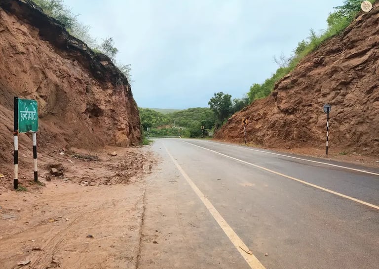 Haldighati mountain pass, famous for its historic connection to Maharana Pratap and the Battle of Haldighati.