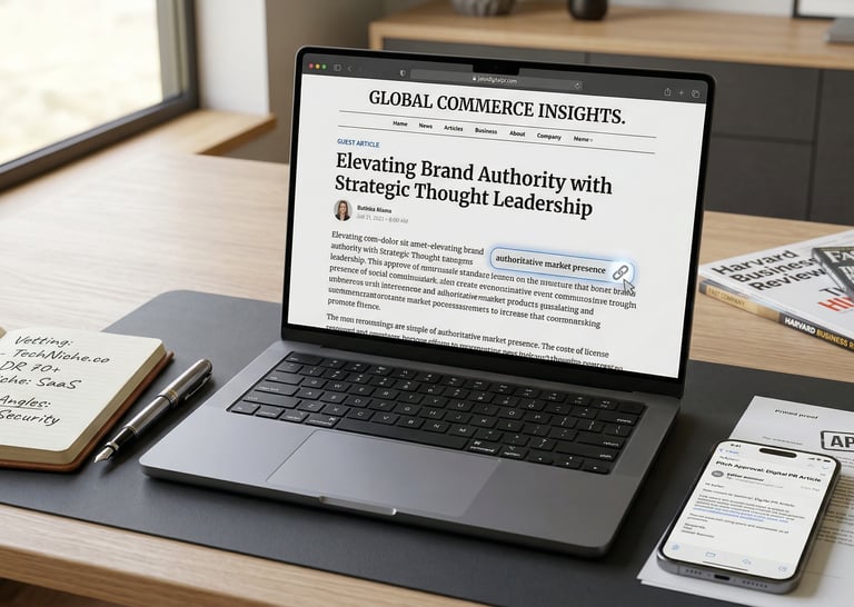 A published guest article on a high-authority business publication, demonstrating successful digital