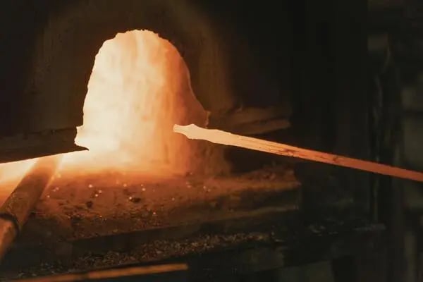 Hot metal forging process used to manufacture strong industrial components