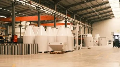 Industrial facility with electrical products and equipment for manufacturing and distribution