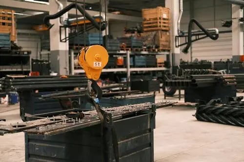 Industrial machinery setup representing equipment manufacturing and production operations