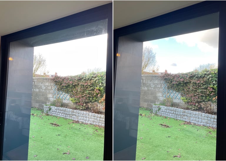 avant - après nettoyage de vitres avant vente par m&m services pro rouen