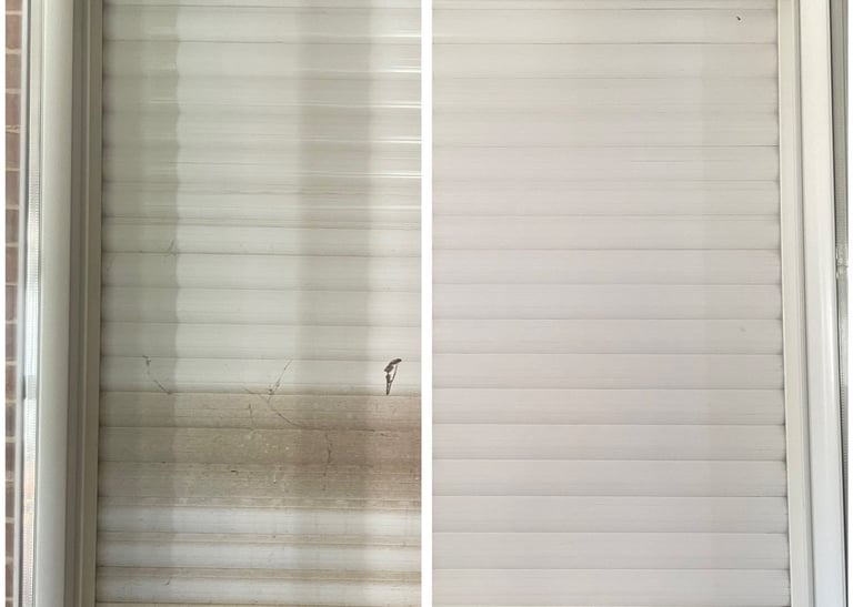 Avant après nettoyage volets roulants par m&m services pro rouen