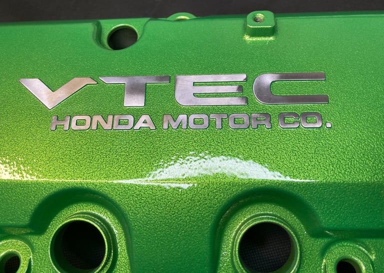 Fractured Apple powder coat