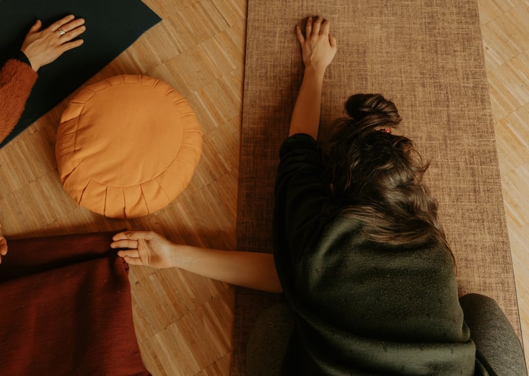 formation yin yoga posture