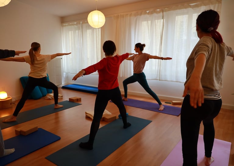 Lezione di yoga al Centro Armonia di Bellinzona