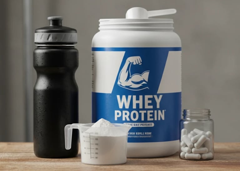 whey protein, creatina e BCAA veja a diferenças e benefícios para ganho de massa nos treinos