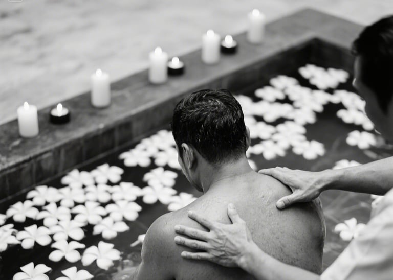 Male SPA Home Service with Salth Bath Aroma Theraphy