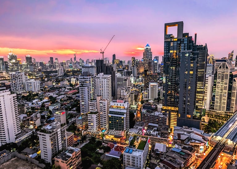 Bangkok city skyline