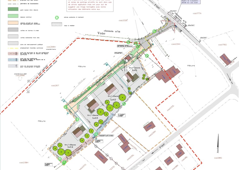 projet d'urbanisation - plan masse