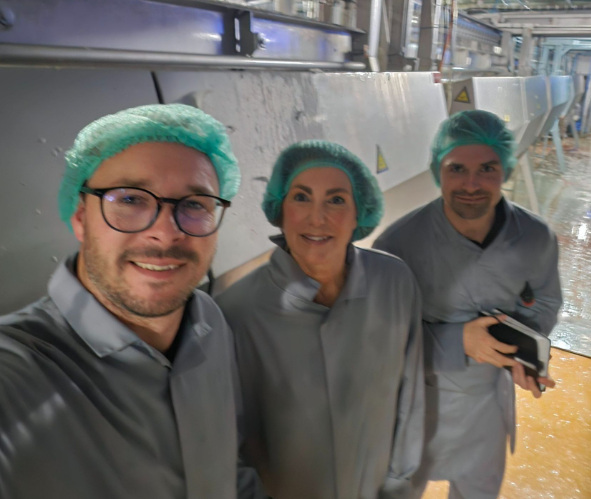 Plumatech field audit visit at poultry slaughterhouse Benelux