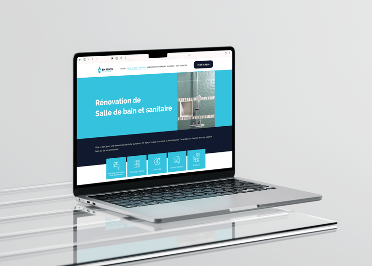 Site internet - EM RENOV- Amy atelier graphique