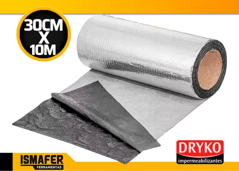 Manta Asfáltica Auto Adesiva Aluminizada
