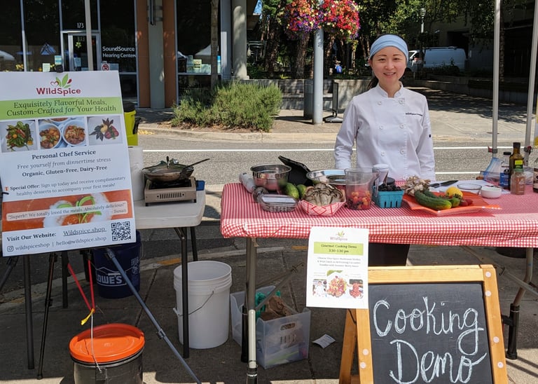 esteemed private chef cooking demonstration portland oregon farm table healthy retreats gluten-free