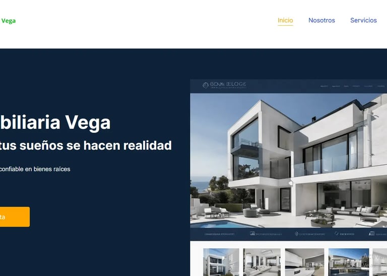 Casa con piscina de pagina de bienes raíces.