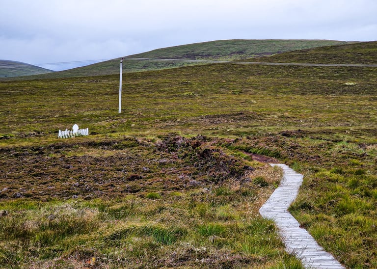 Betty Corrigall's grave Hoy