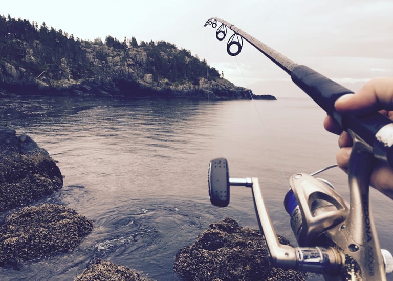 molinete shimano com vara shimano em açao na agua com pedras o melhor molinete para pesca em rio