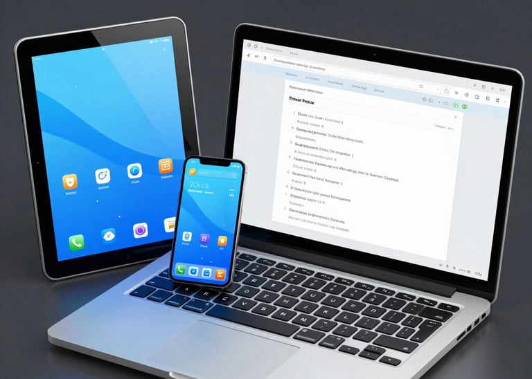 Technician carefully repairing a smartphone screen at a busy Stratford shop.