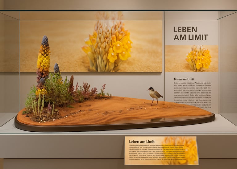 botanical diorama "Arabian Spring" made by Sebastian Brandt