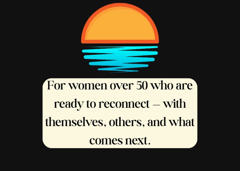 a stylised sun over the sea