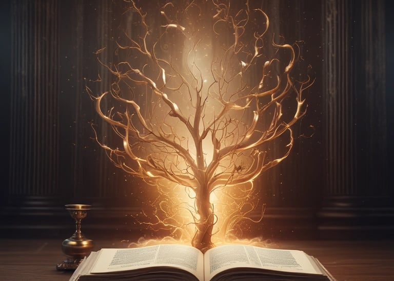 A group of four men in business attire are gathered around a table, examining documents laid out in front of them. They appear to be engaged in a discussion or meeting, with focused expressions and attentive body language.