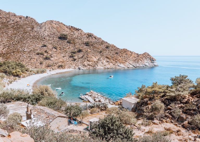 beach of trapalou, Ikaria, Greece 