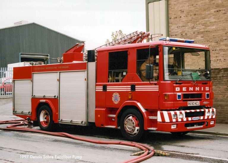 Tyne and Wear Fire and Rescue Service Dennis Sabre pump