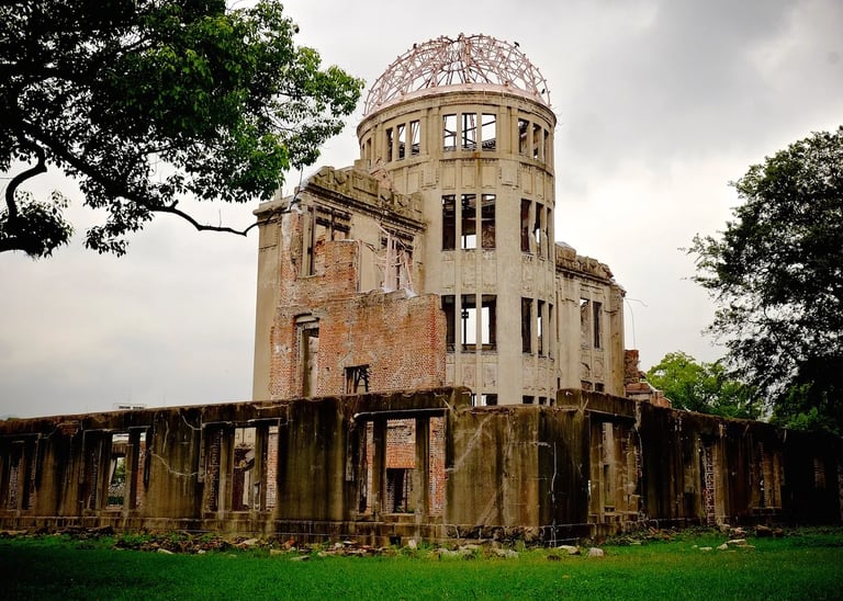 a large building with a dome shaped structure