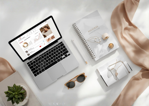 Pinterest analytics dashboard showing 10M+ monthly views for fashion brand