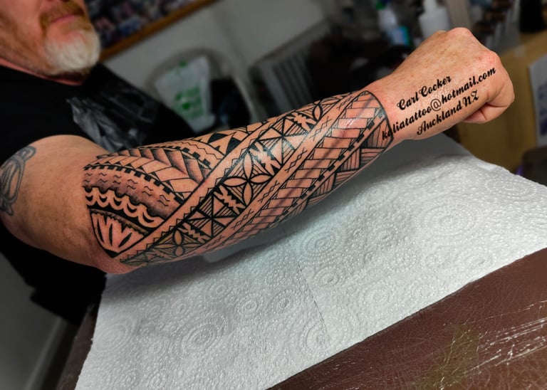 carl cocker polynesian tattoo artist brisbane sydney perth melbourne australia 
