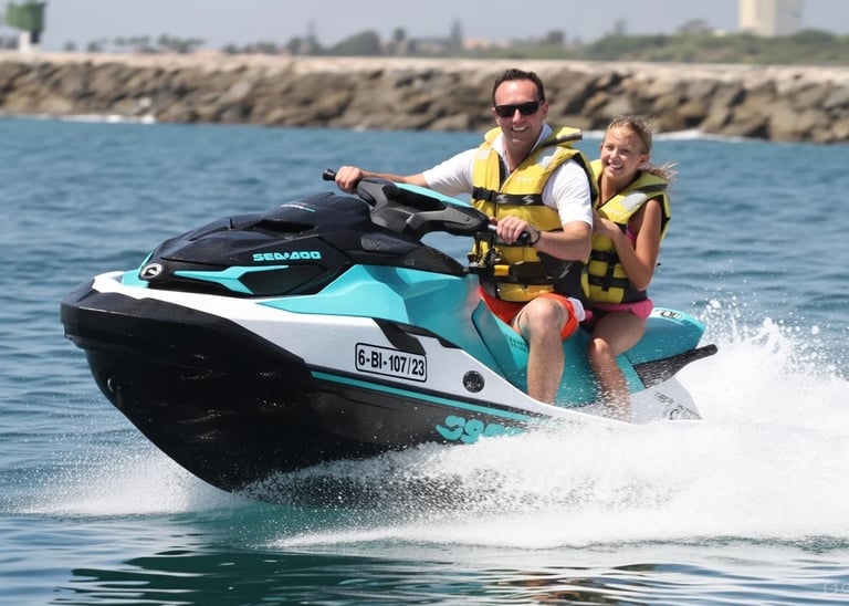 people enjoy jetski