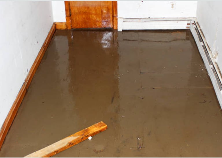 Flooded basement