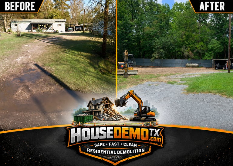 Mobile Home Demolition Silsbee TX