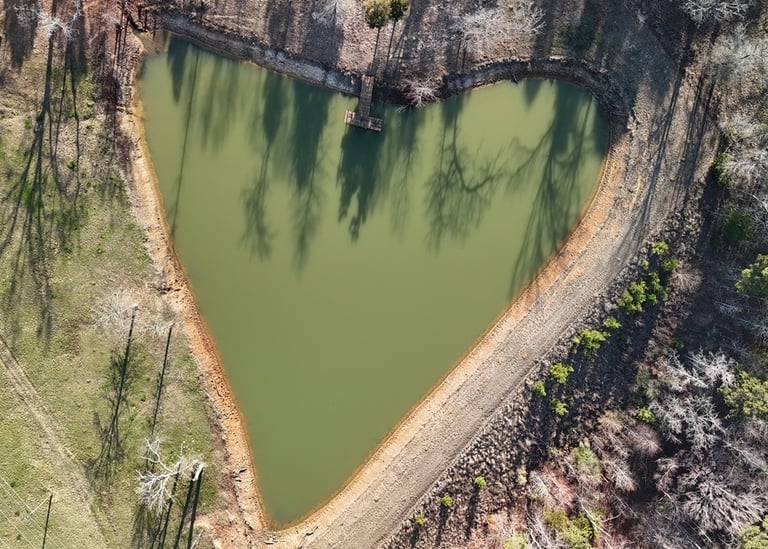 Heart Shaped Pond - Beautiful East Texas