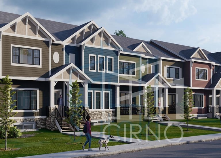 Townhouses in Airdrie AB designed by Cirno Design