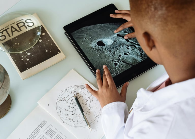 Child using digital device