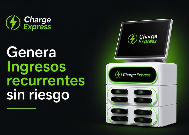 Estación de carga de baterías portátiles y máquinas de alquiler de power banks para locales comercia